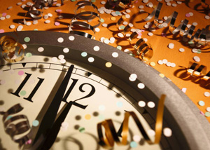 New Year's Eve clock